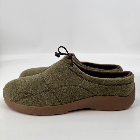 Easy Spirit Keebler2 Clogs Size 9M Dark Green Felt Upper Slip-On Walking Shoes - Picture 4 of 14